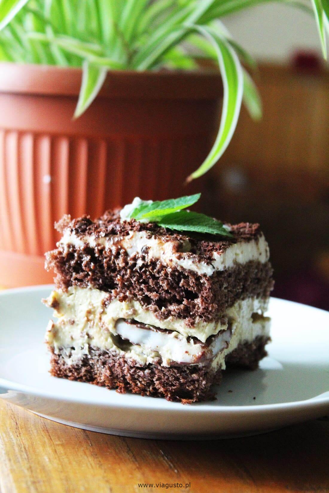 Ciasto miętowe – Miętowa Rozpusta – miętowy tort z czekoladą